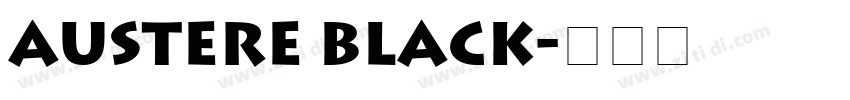 Austere Black字体转换